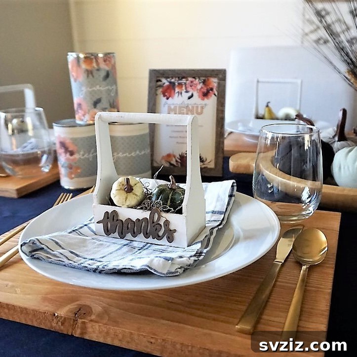 13. “Thanks,” Crate Table Settings