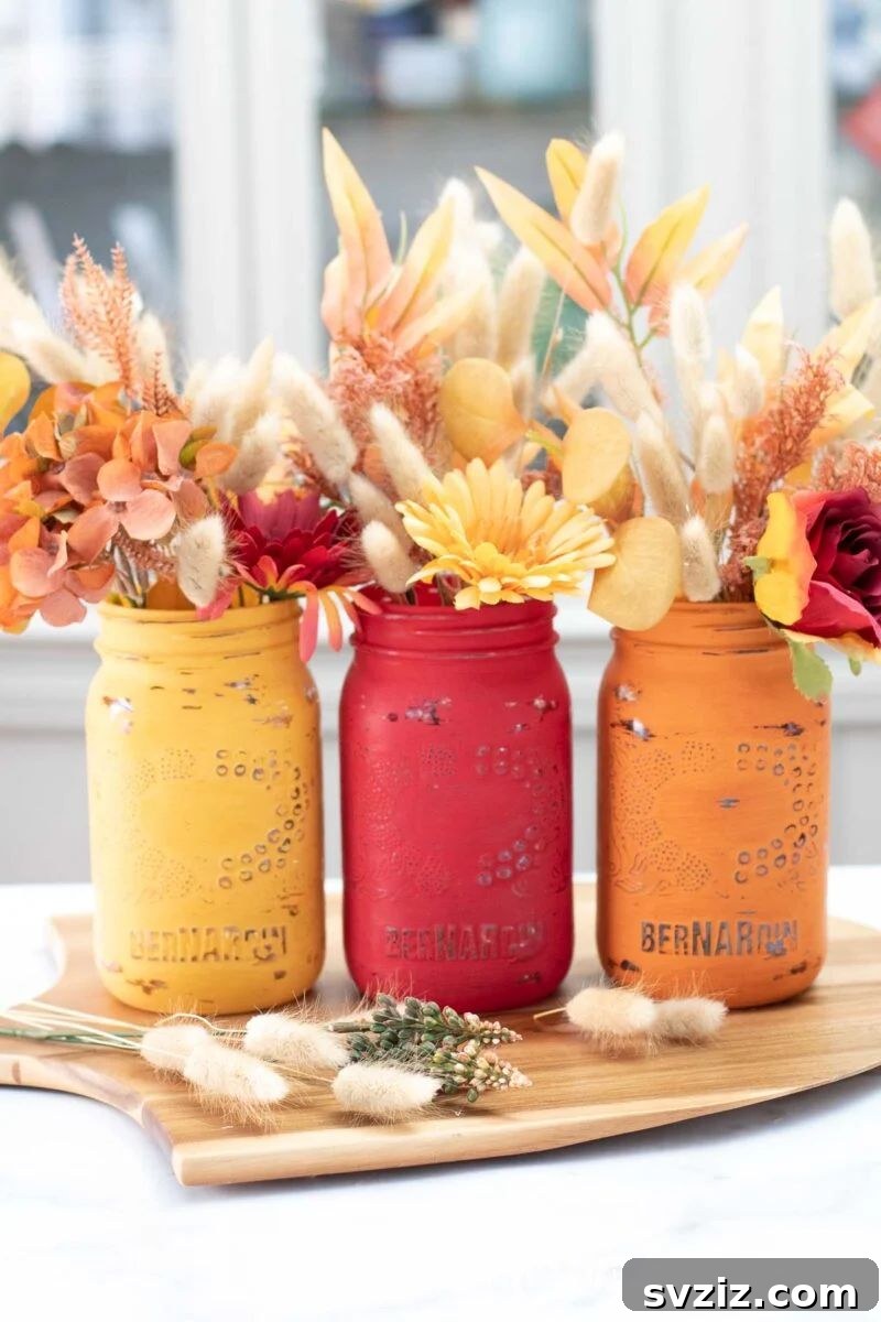 1. Painted Jars