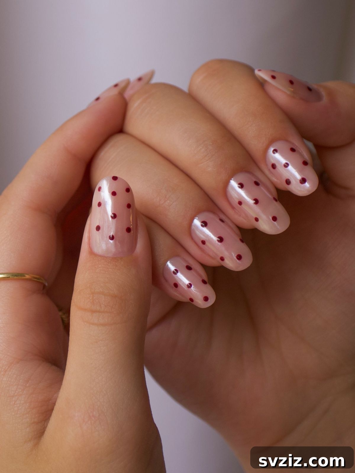 Gleaming Chrome Nail Art for Autumn 16 14. Polka Dot and Chrome