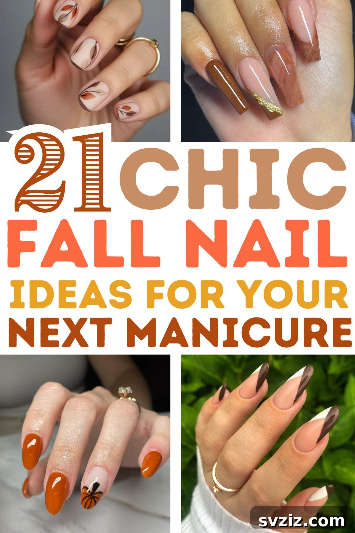 Classy Fall Nail Designs - Elegant & Chic Autumn Manicures