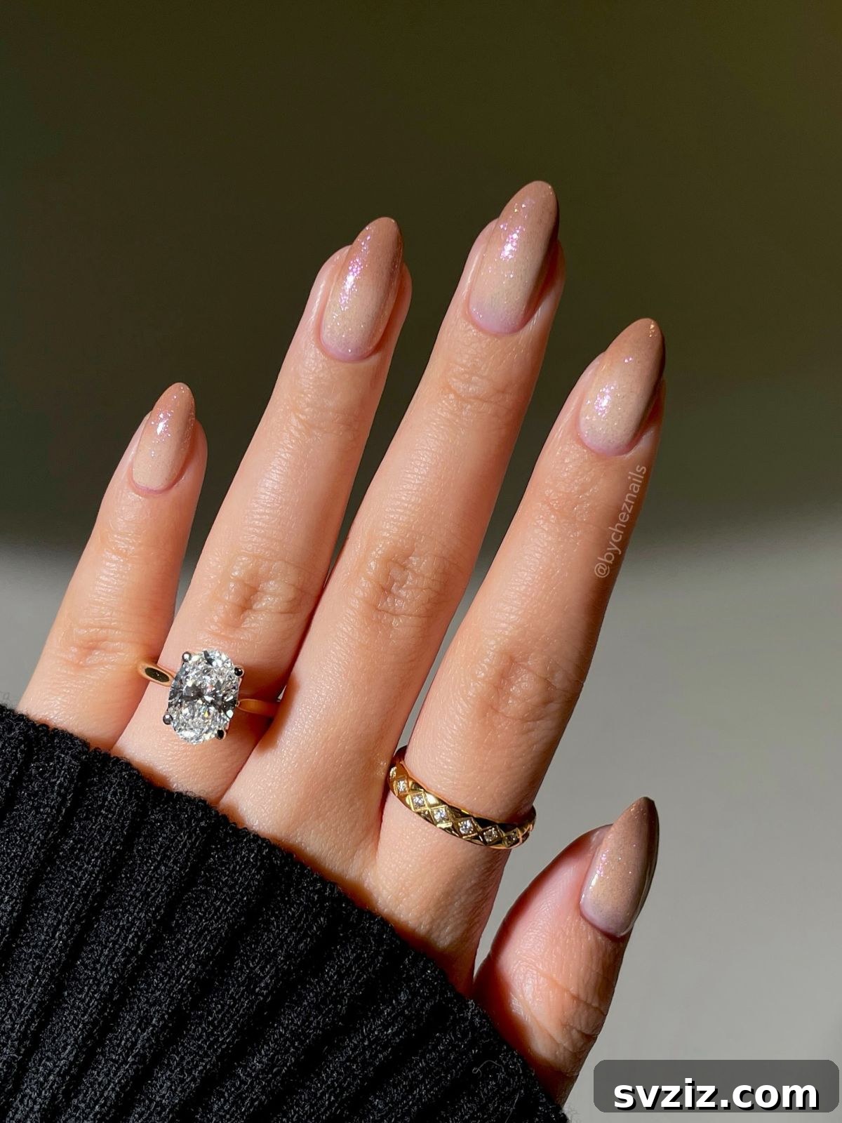 Gradient Shimmer Fall Manicure
