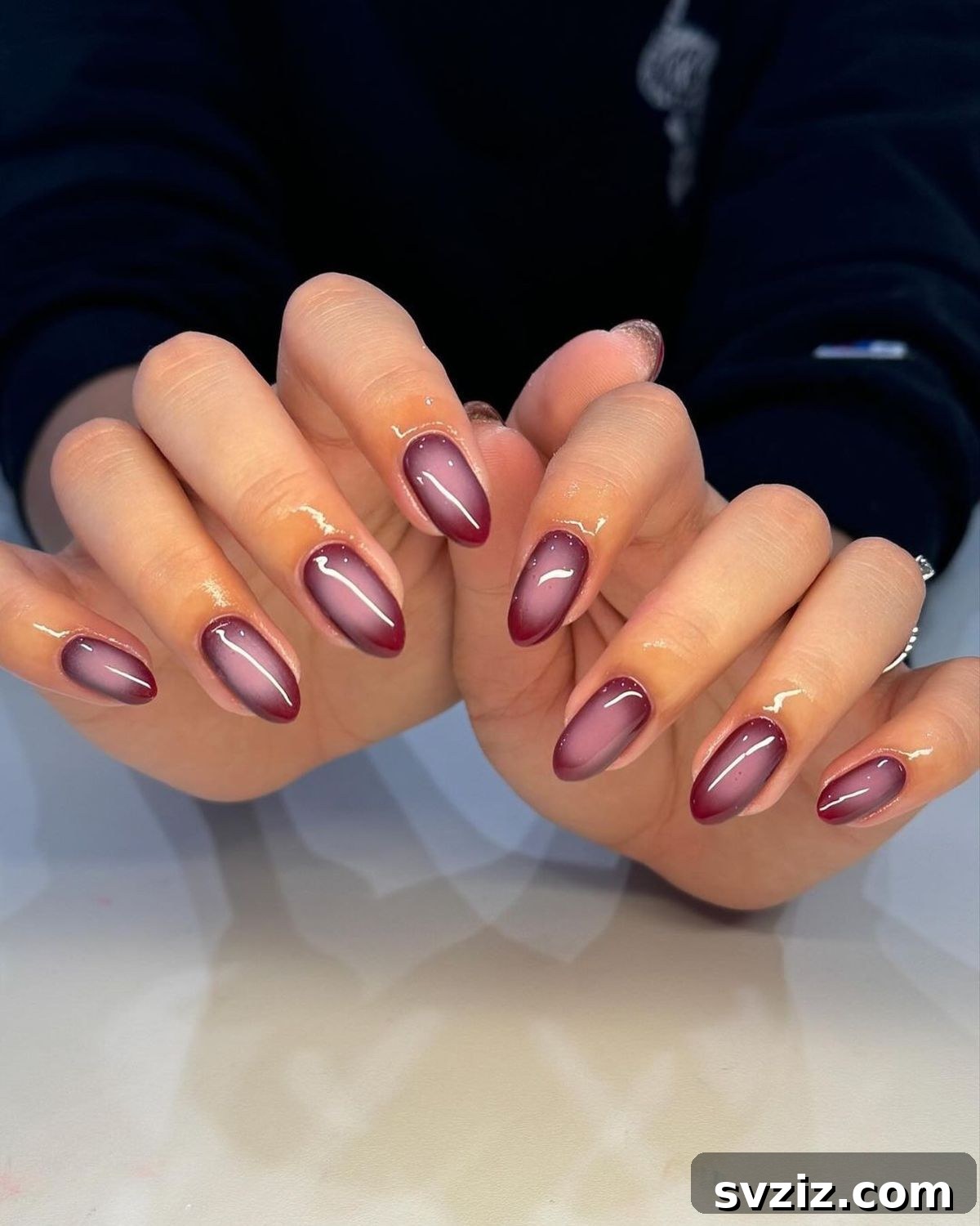 12. Aurora Red Nails