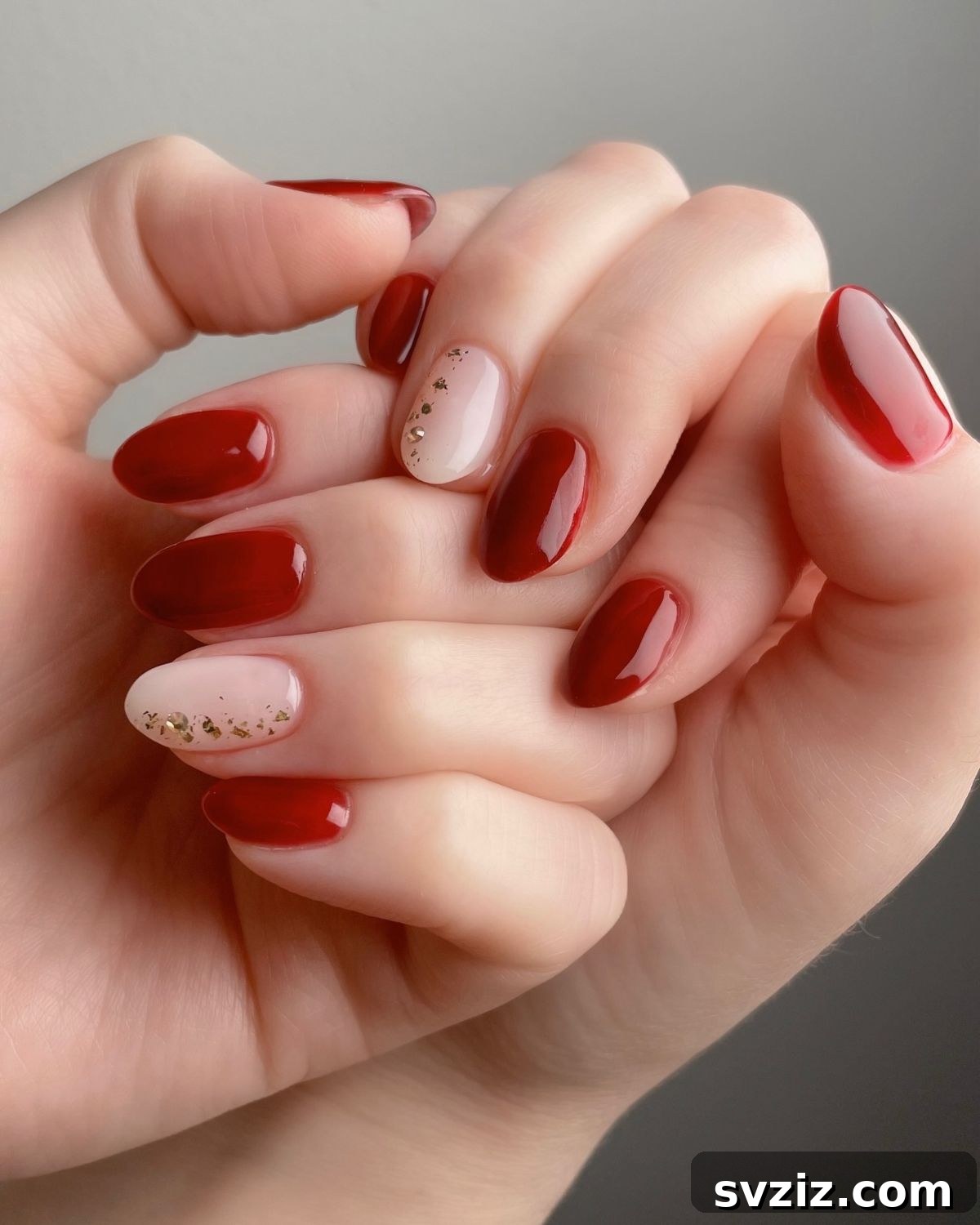 19. Red with a Nude Accent