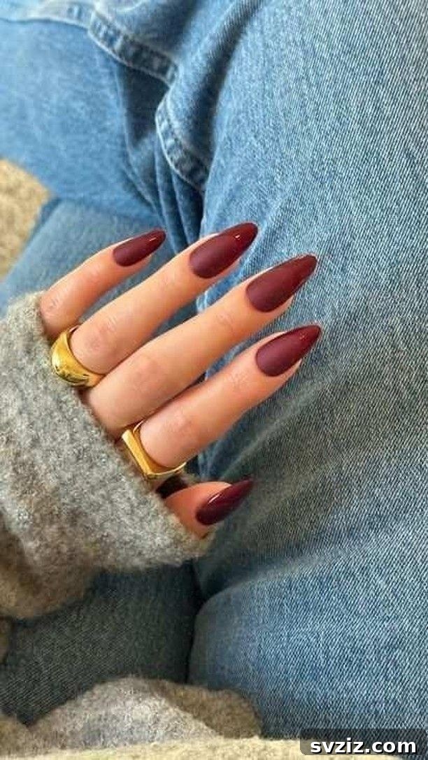 2. Matte Nails with Glossy Tips
