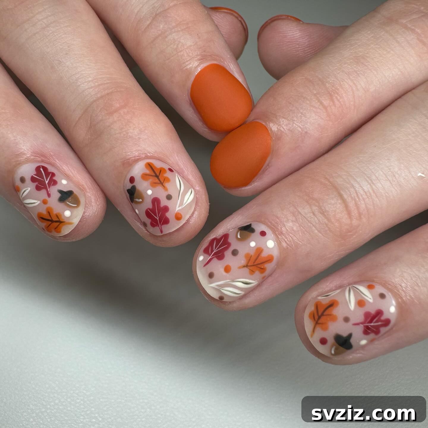19. Leaves, Acorns, and Orange!