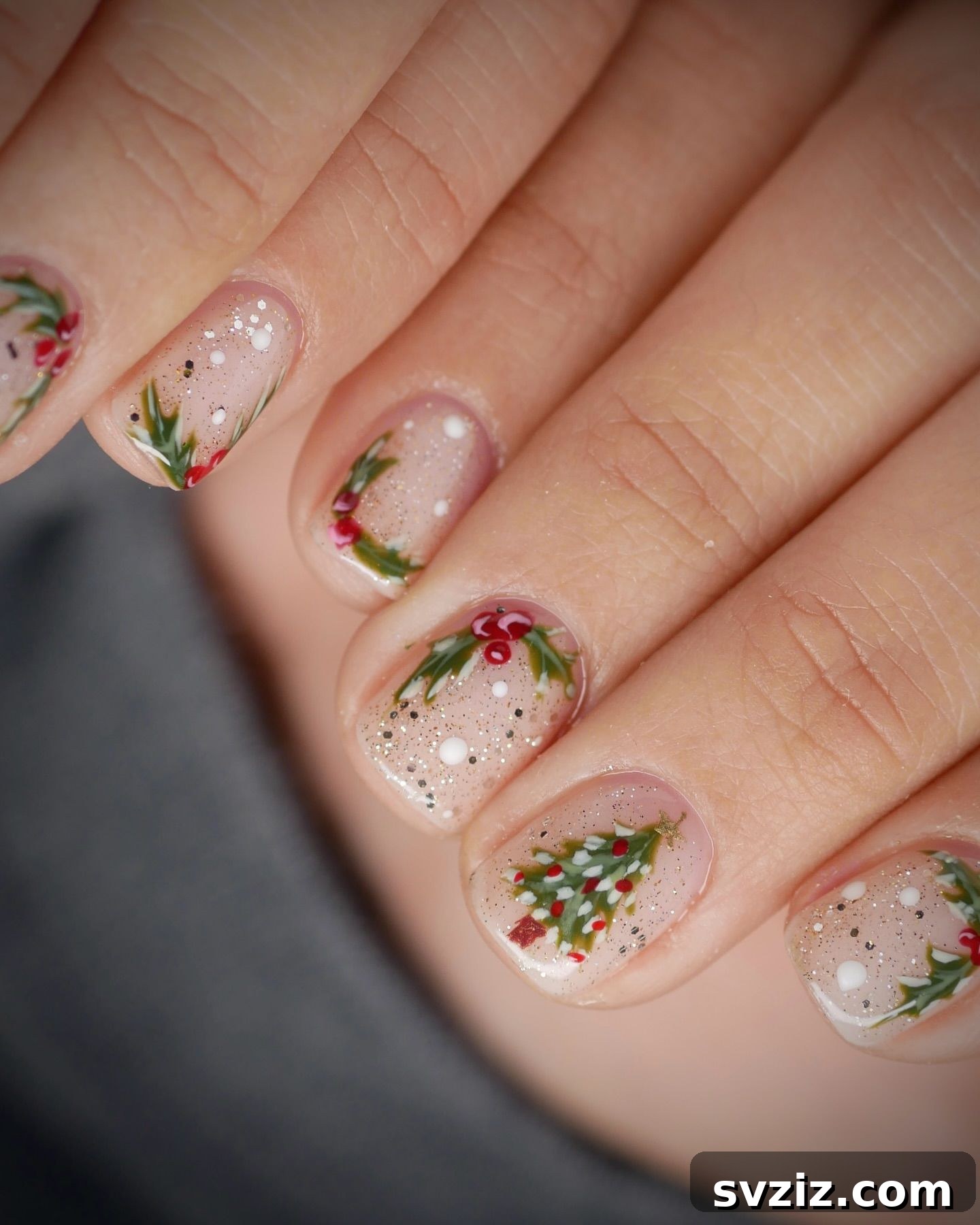 3. Sparkly Christmas Designs