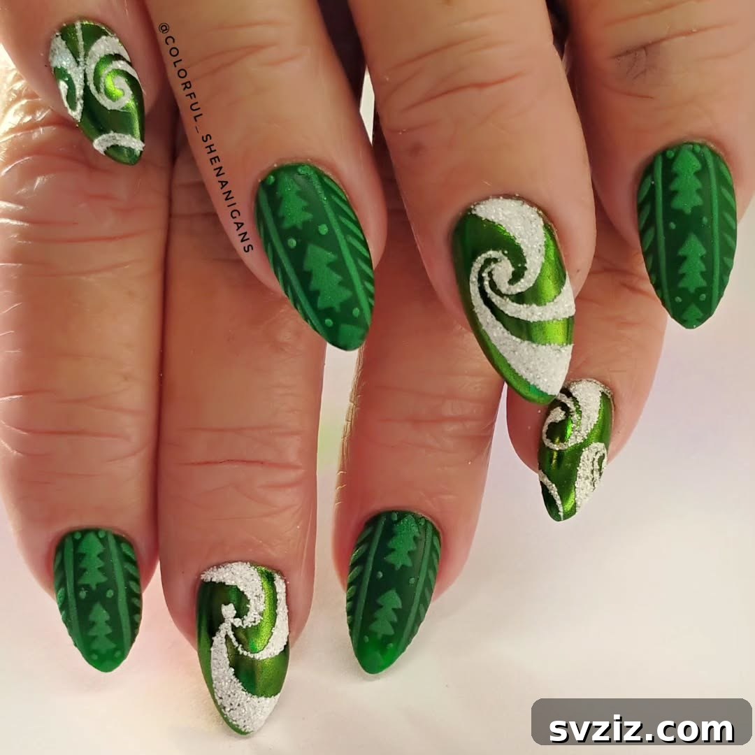 6. Christmas Trees and Swirls