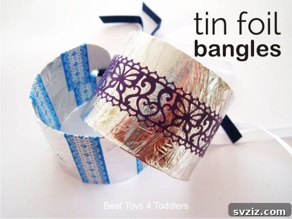 tin foil bangles