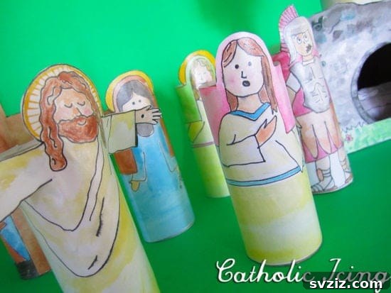 Cardboard Easter Resurrection Scene