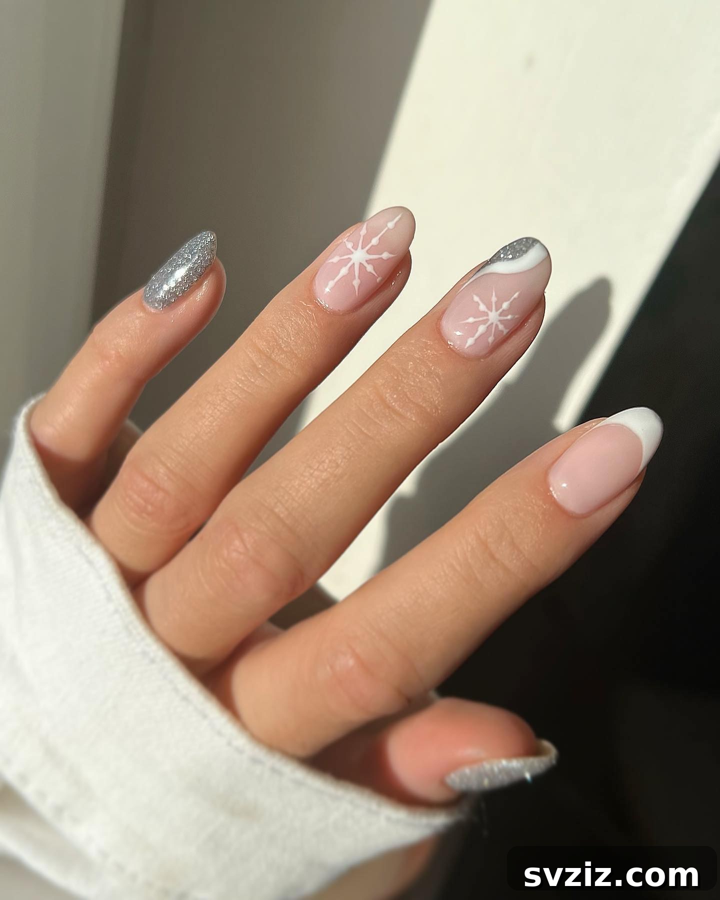 20. Nude, White, and Silver