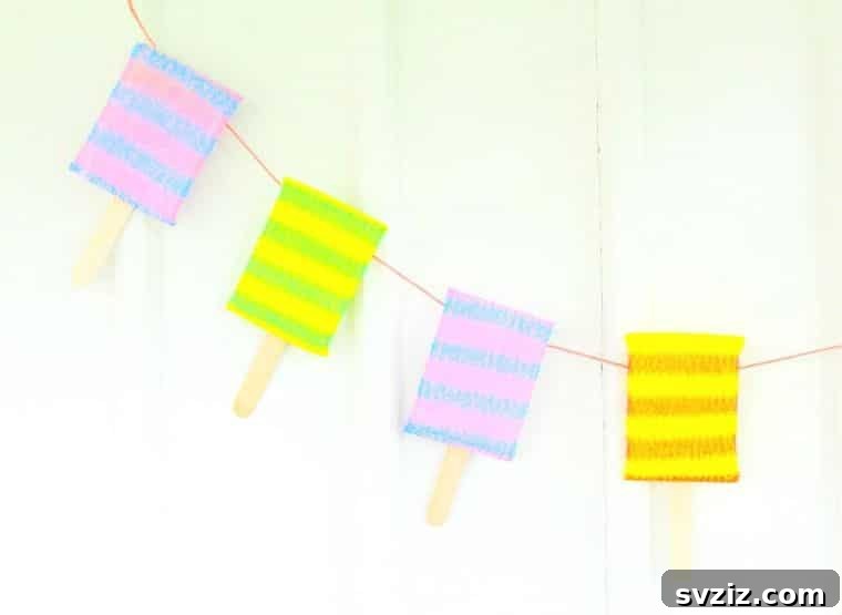 Colorful Popsicle Banners