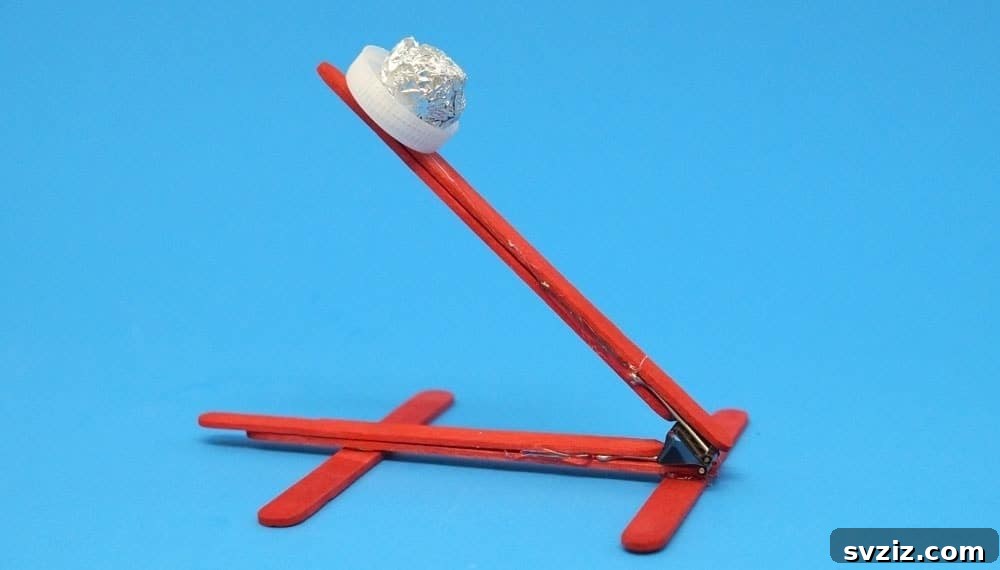 Clip and Stick Catapult