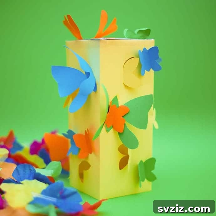 53 Paper Craft Ideas to Spark Your Imagination 19 Decorative DIY butterfly lantern craft project