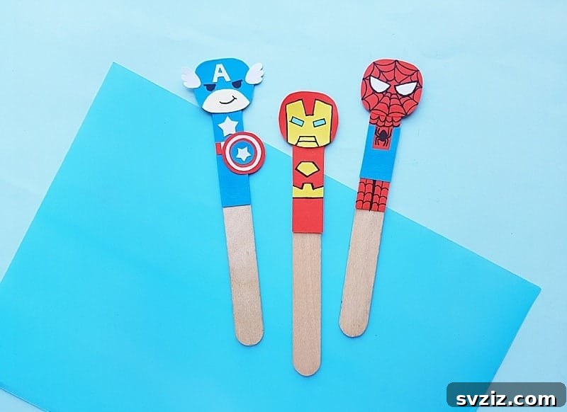 53 Paper Craft Ideas to Spark Your Imagination 4 Handmade superhero bookmarks for children