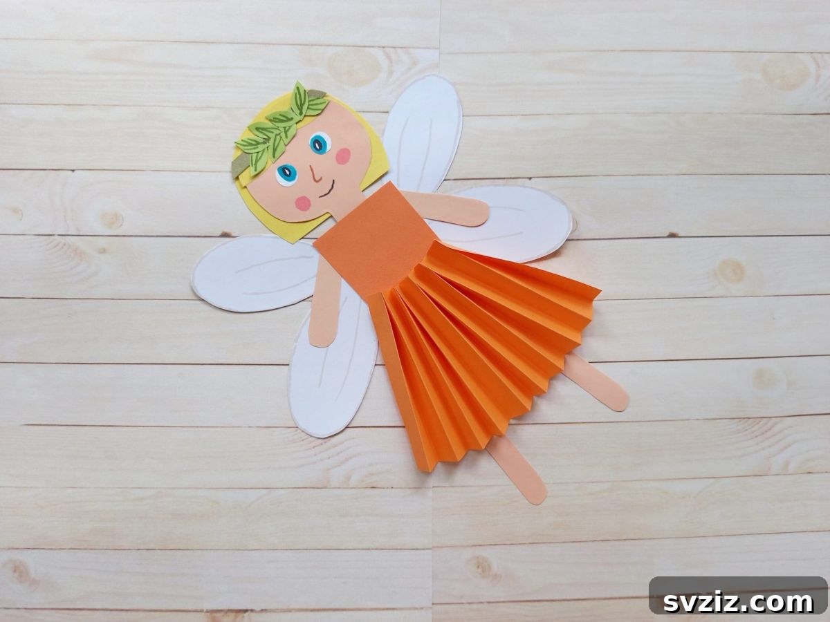 53 Paper Craft Ideas to Spark Your Imagination 52 Super cute fall fairy paper craft with a free printable template