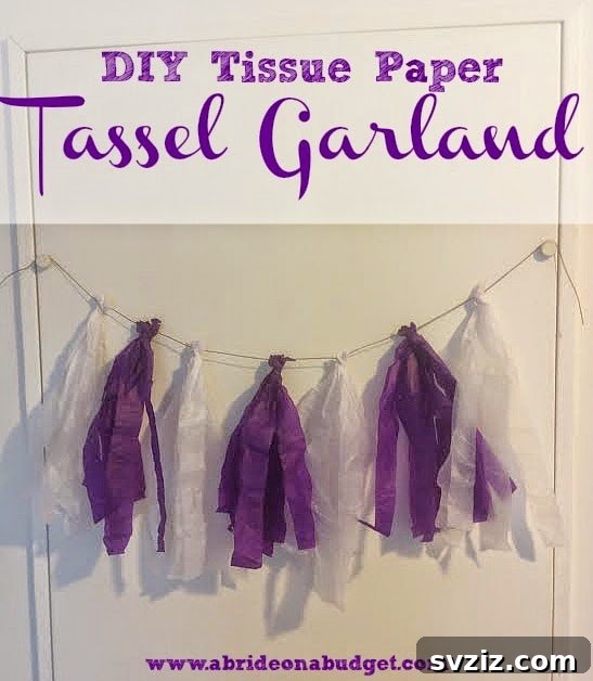 53 Paper Craft Ideas to Spark Your Imagination 10 DIY tassel garland made from tissue paper