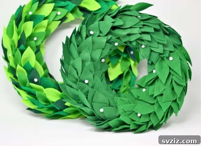 Easy to Do Felt Magnolia Wreath, a versatile craft project