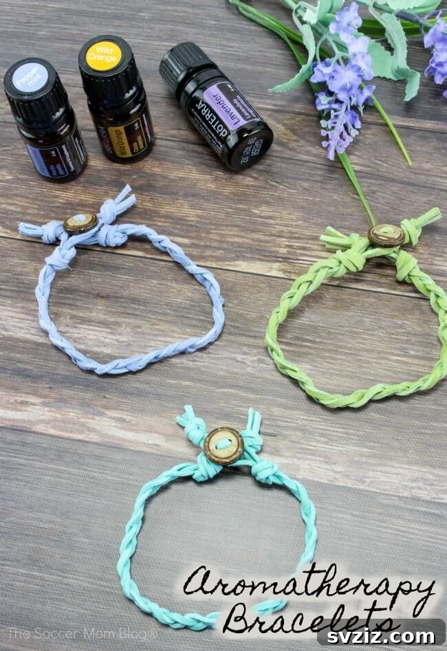 DIY Braided Essential Oil Diffuser Bracelets for portable aromatherapy