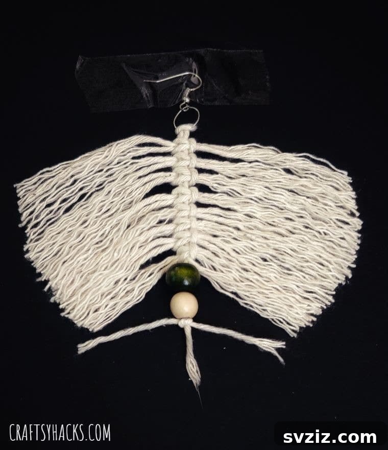 Craft Your Own Macrame Leaf Earrings 12 macrame leaf