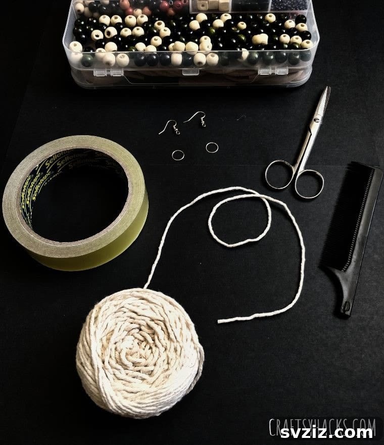Craft Your Own Macrame Leaf Earrings 4 crafting supplies