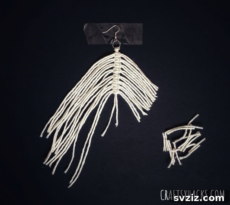 Craft Your Own Macrame Leaf Earrings 8 leaf jewelry