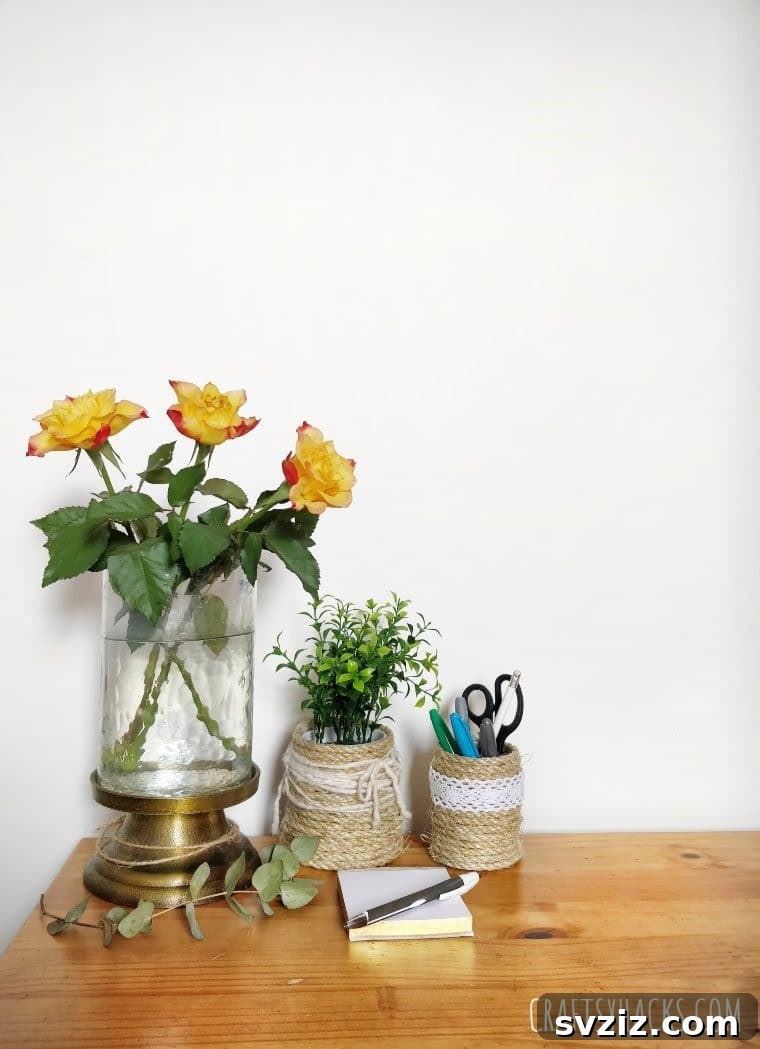 rope basket diy