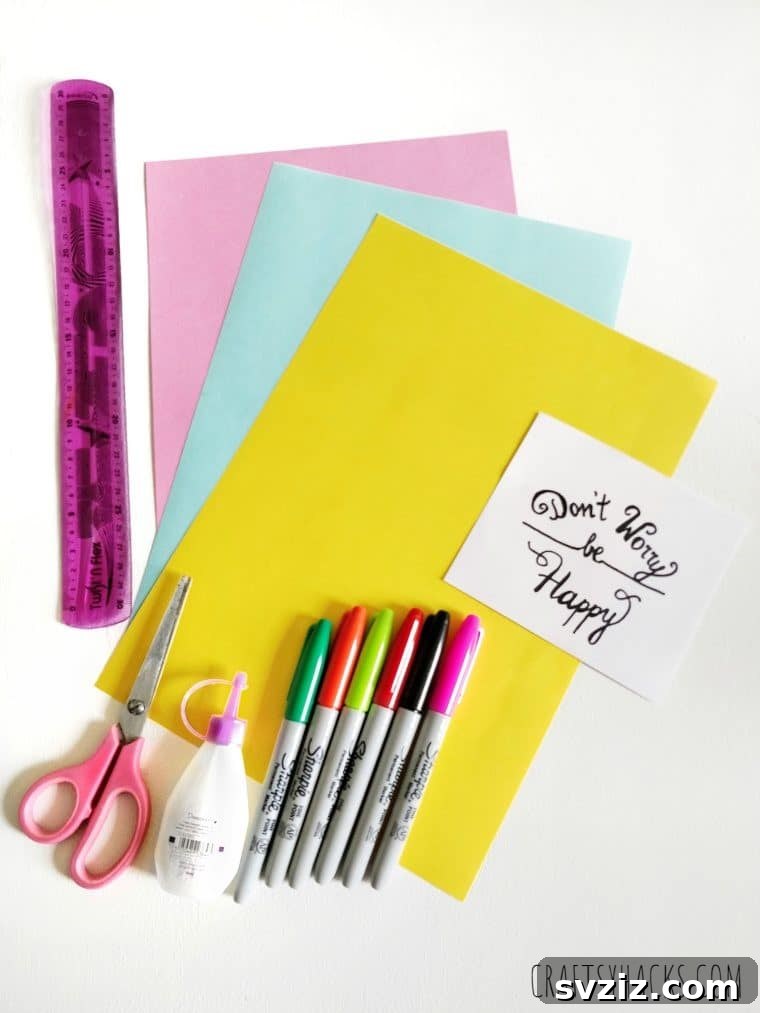Crafting Paper Photo Frames 3 Crafting supplies for DIY paper frames