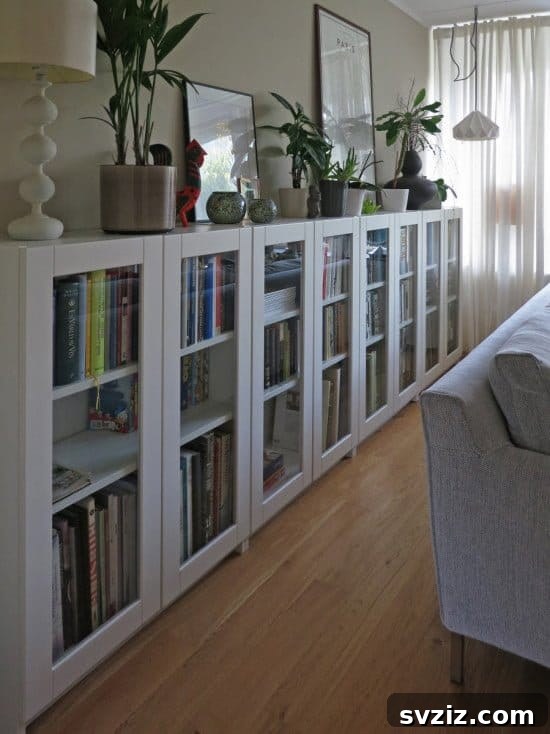 IKEA Bookshelf Reinventions 11 Glass Door Panels