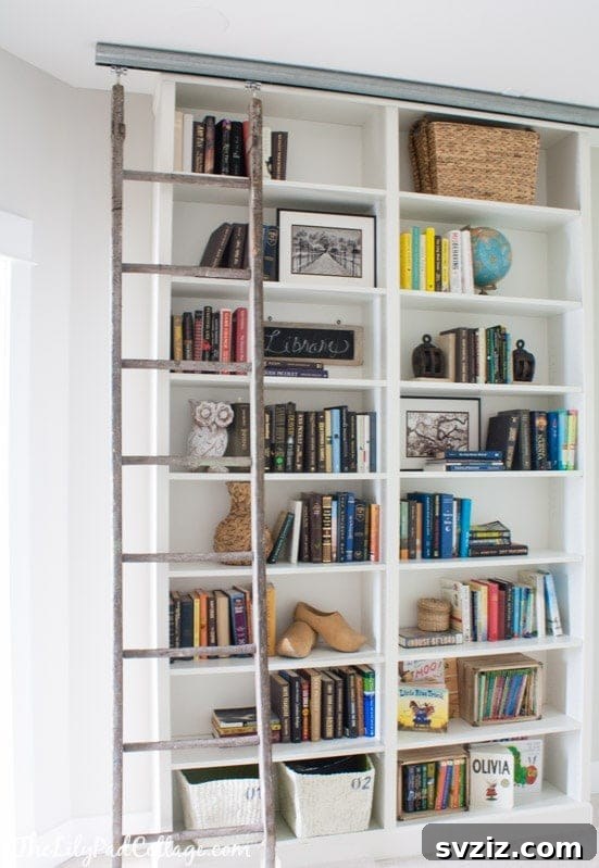 IKEA Bookshelf Reinventions 12 ladder shelf