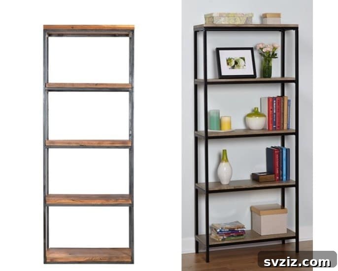 IKEA Bookshelf Reinventions 3 Modern Wooden Metal Bookshelf
