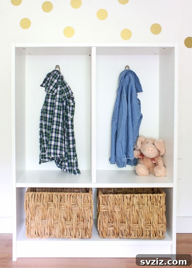 IKEA Bookshelf Reinventions 7 mudroom storage