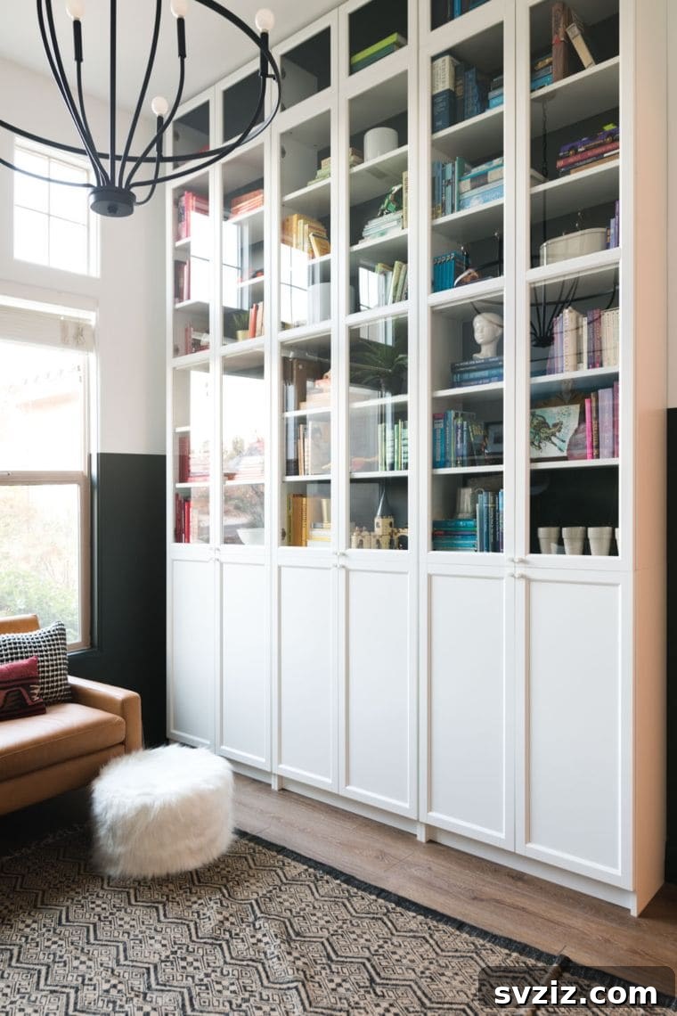 IKEA Bookshelf Reinventions 10 Floor-to-Ceiling Bookshelf