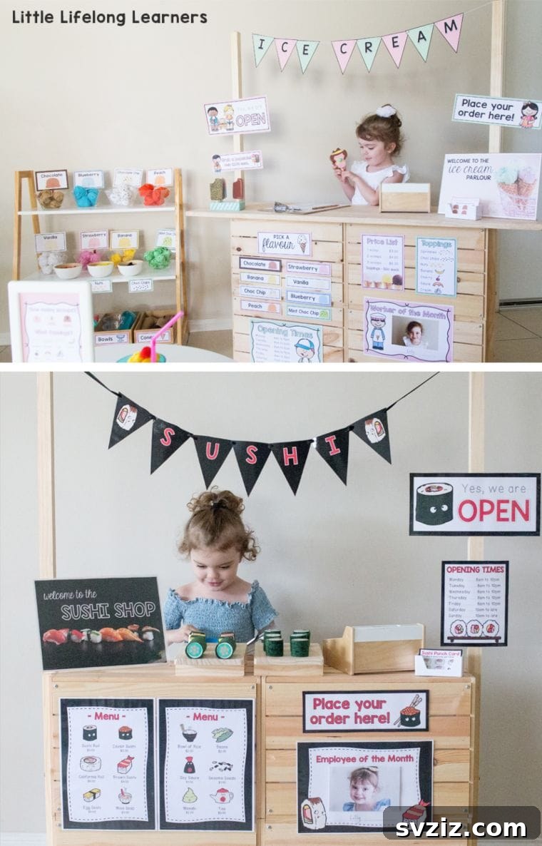 IKEA KNAGGLIG crates used to create a kids' playtime kiosk