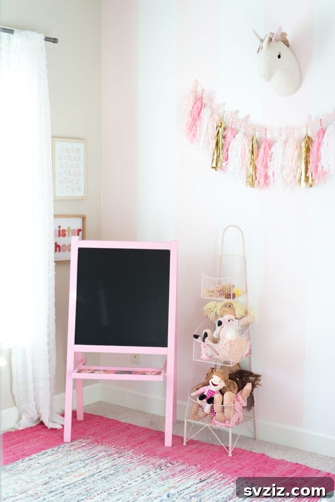 IKEA MALA easel customized with paint and vinyl