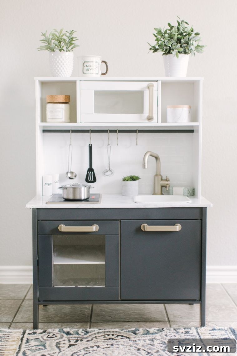 IKEA Duktig play kitchen with a modern, contemporary design