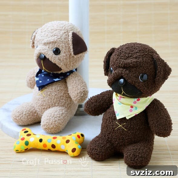 20 Adorable Sock Creations Made Easy 18 DIY Adorable Puppy Plushie from Socks