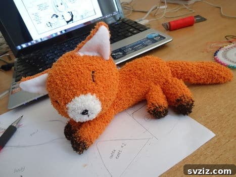 20 Adorable Sock Creations Made Easy 6 Adorable Orange Fox Sock Plushie Craft