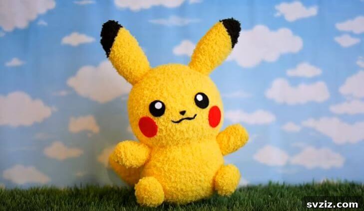 20 Adorable Sock Creations Made Easy 8 DIY Pikachu Sock Plushie for Pokémon Fans
