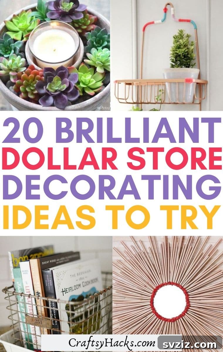 20 Dollar Store Decor Hacks for a Stylish Home 2 Stunning home decor on a low budget from Dollar Tree