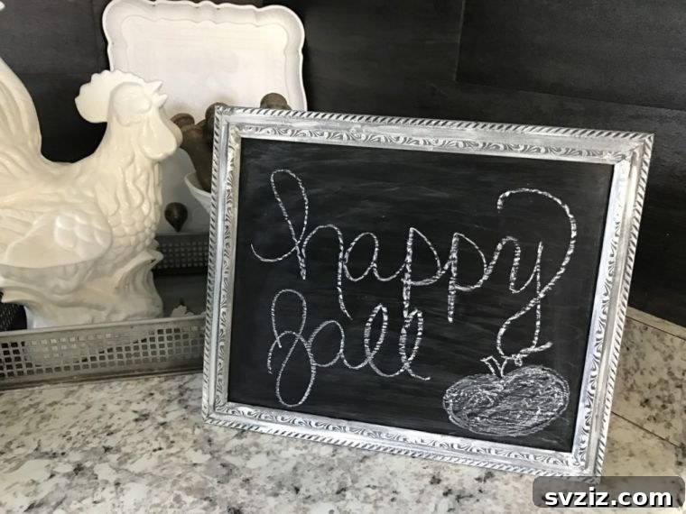 20 Dollar Store Decor Hacks for a Stylish Home 19 DIY Chalkboard Sign from Dollar Tree Frame