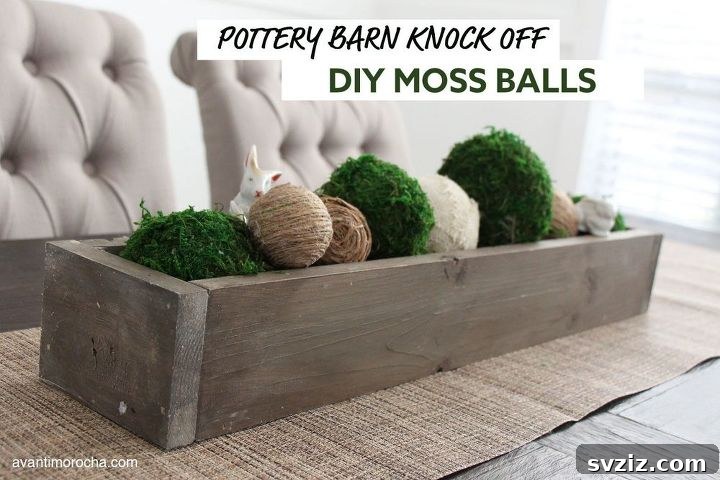 20 Dollar Store Decor Hacks for a Stylish Home 21 Moss Balls A La Pottery Barn DIY