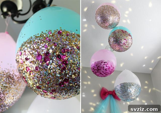 Glittery Balloons