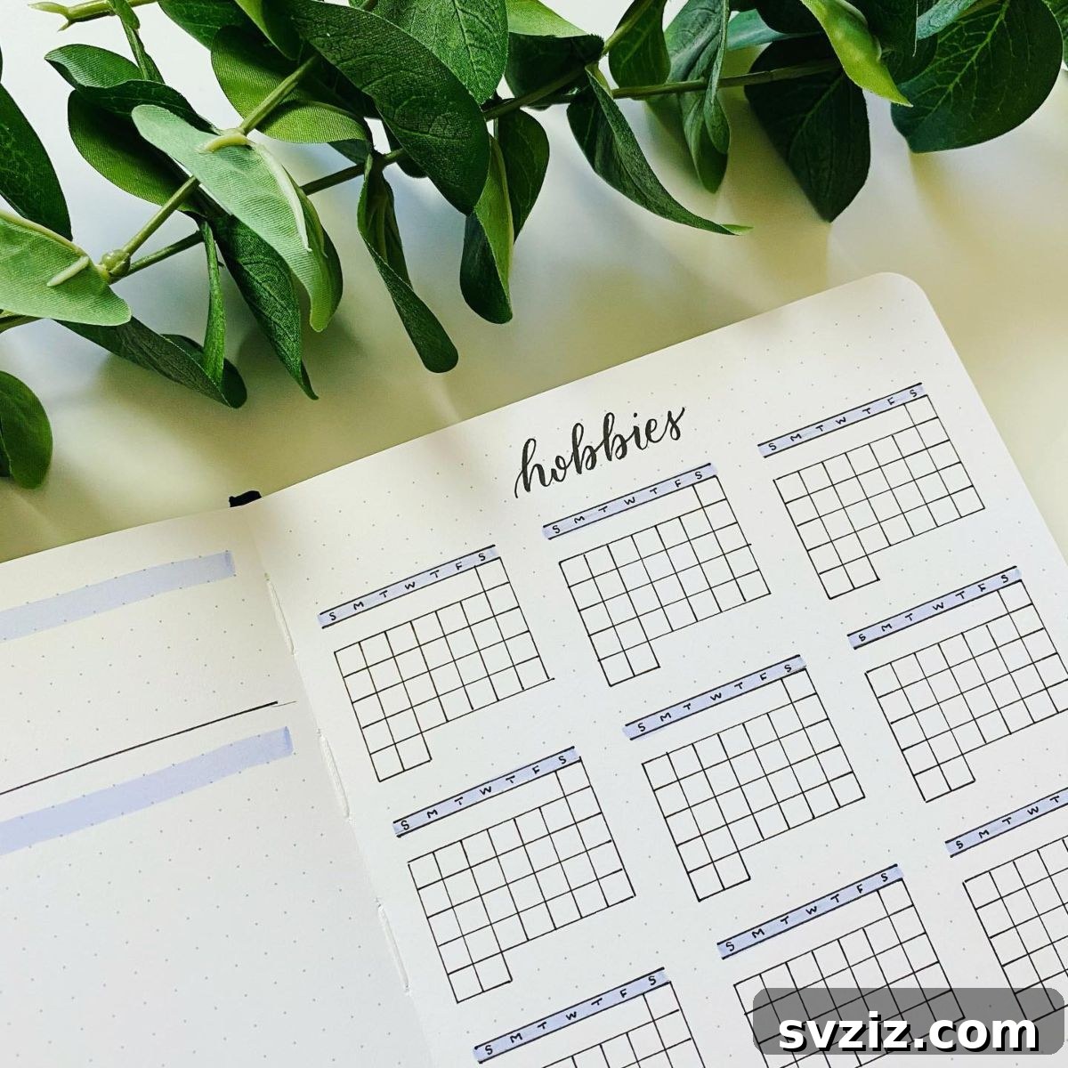 Bullet Journal Hobby Tracking