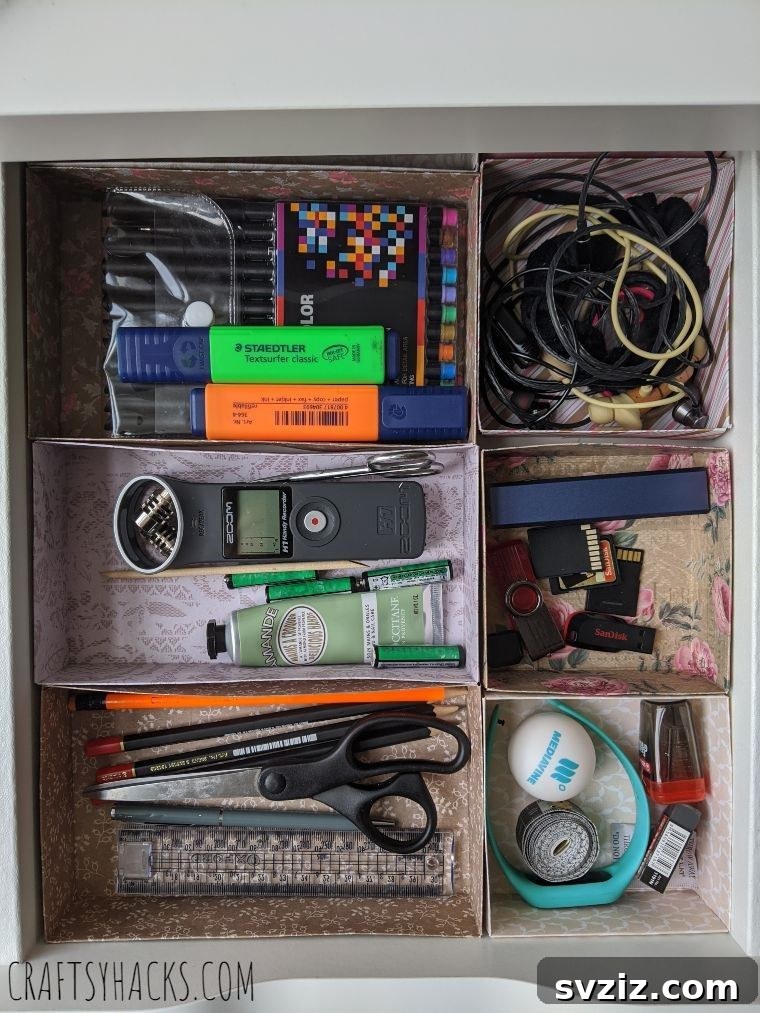 organized drawer