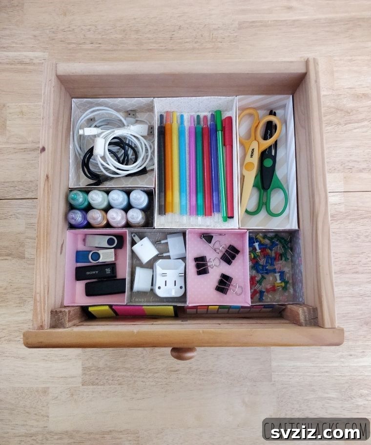 organized household items