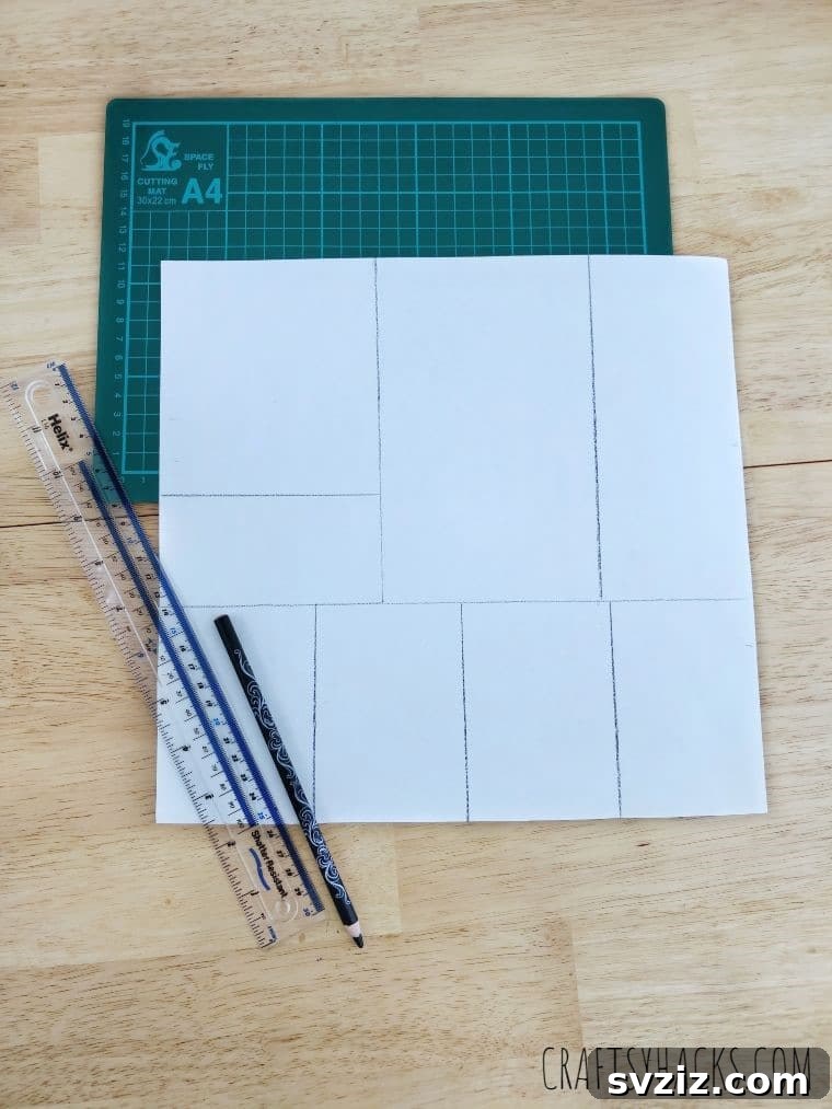 measured cardstock