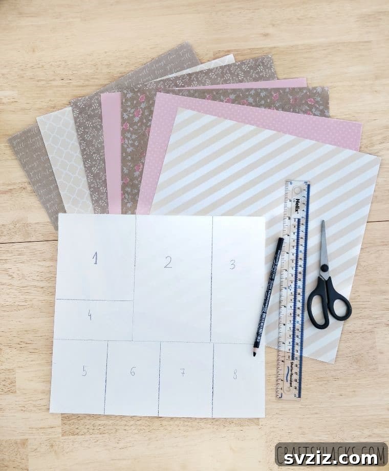 patterned cardstock