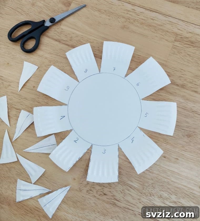 cutting plate sections