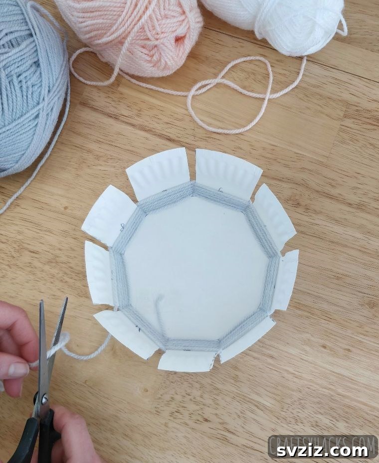 cutting yarn