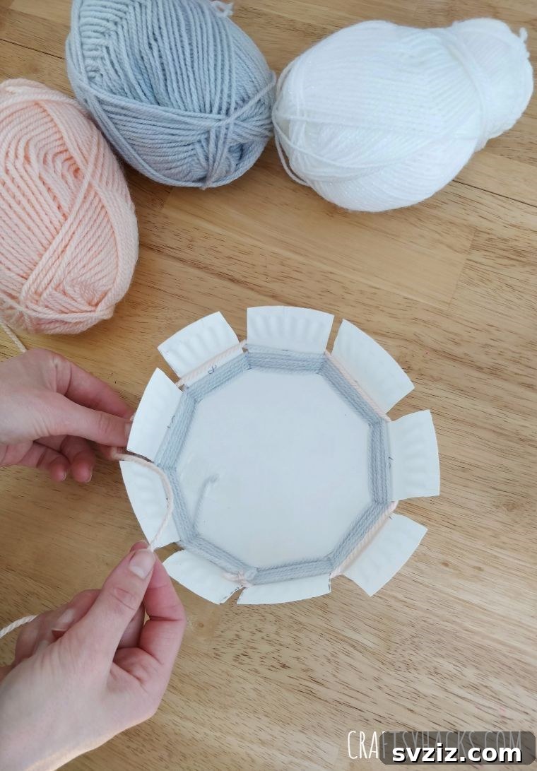 weaving yarn